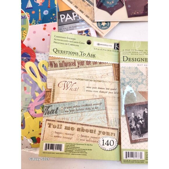 Marcella Memory Pockets & Ancestry Cardstock Stickers Kit For Scrapbooking - Picture 2 of 16